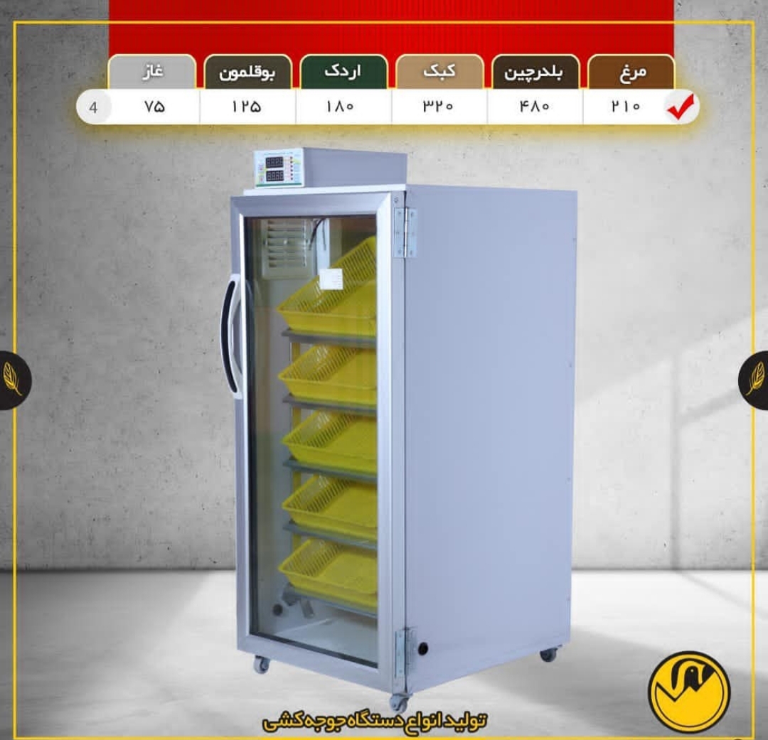 دستگاه جوجه کشی ۲۱۰تایی مدل TR4 (اصل)