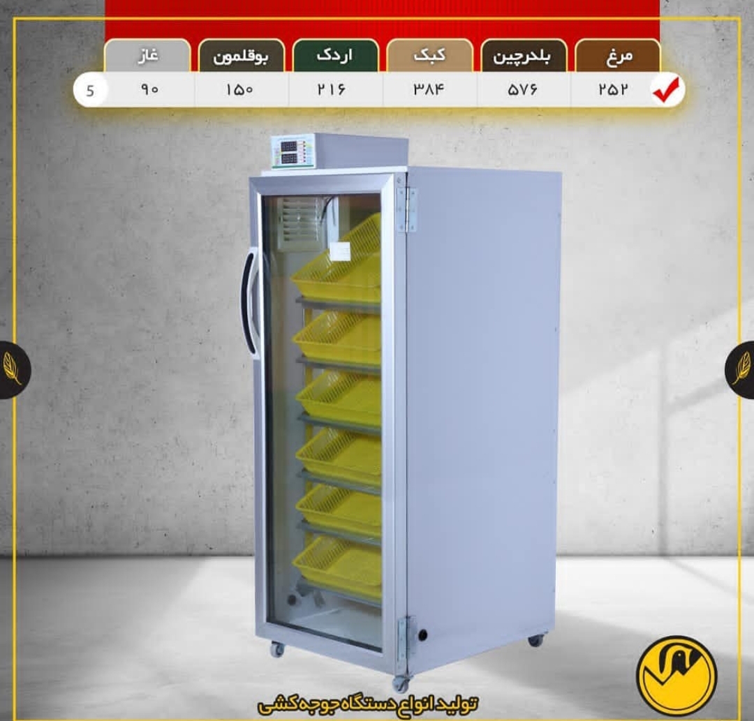 دستگاه جوجه کشی ۲۵۲تایی مدل TR5 (اصل)