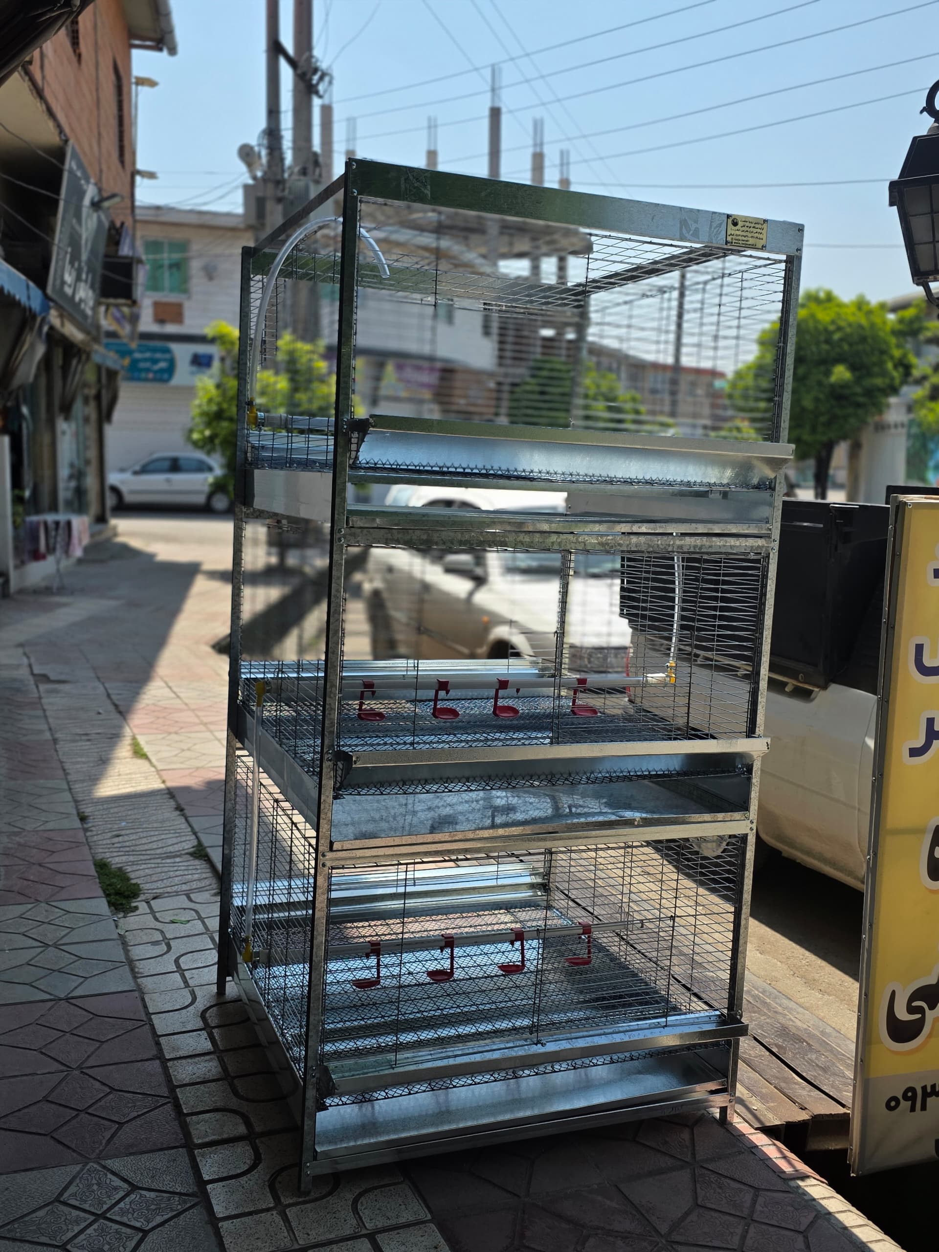 قفس جوجه ۳طبقه یکپارچه دورو