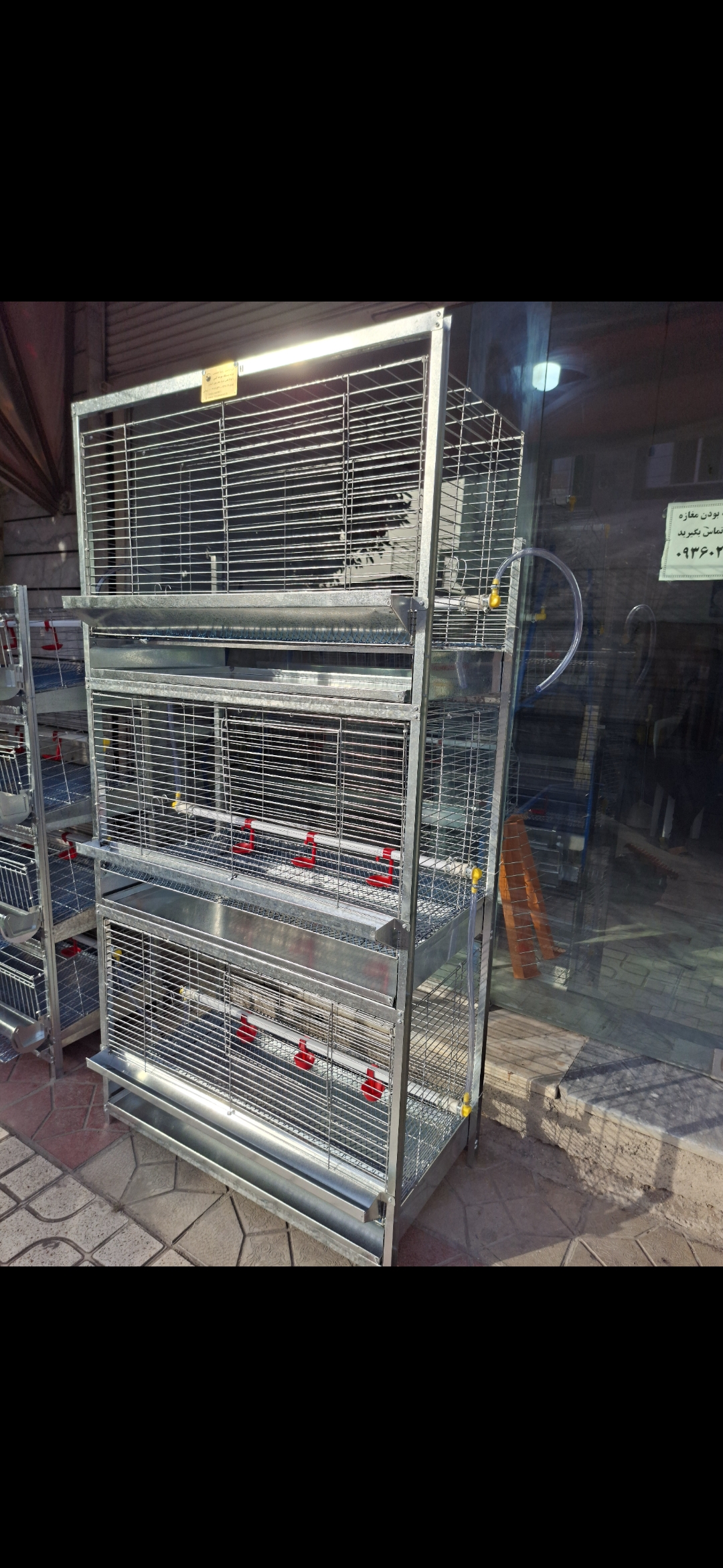 قفس جوجه تکرو ۳طبقه یکپارچه