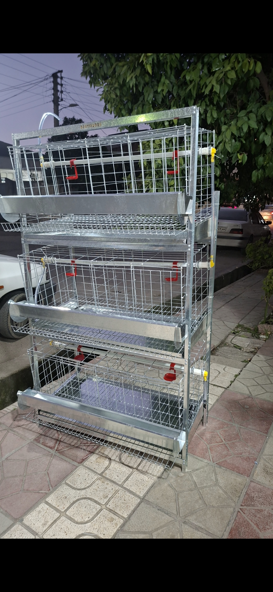 قفس۳طبقه مرغ تخمگذار (اصل)